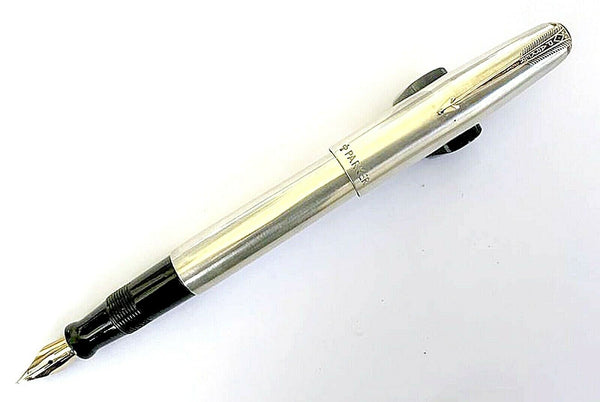 Ariel Kullock Plain Silver Overlay on Parker Vacumatic Major DJ Fountain Pen