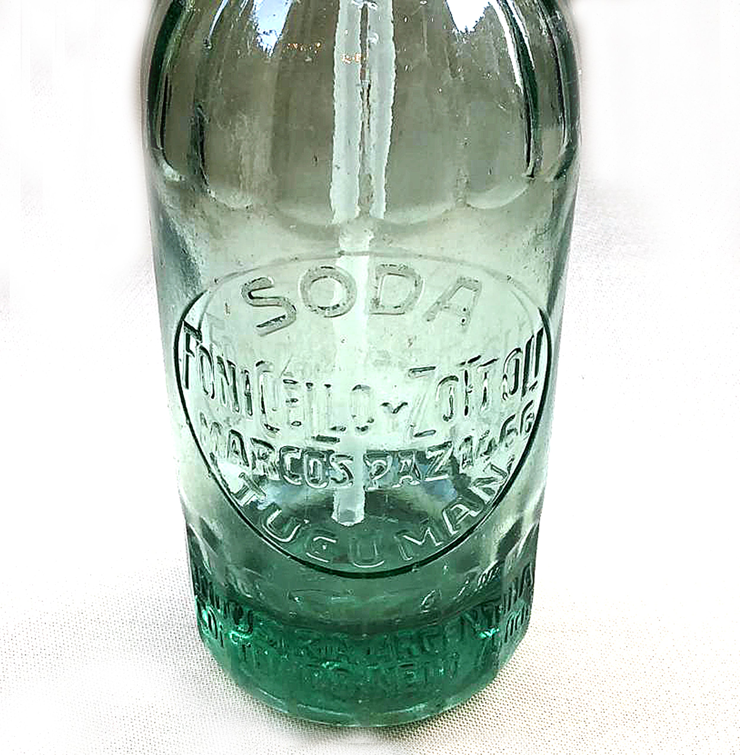 Antique Soda Siphon Pressed Glass Bottle w/Foniciello & Zottoli Adv. -  Pen Parts Store